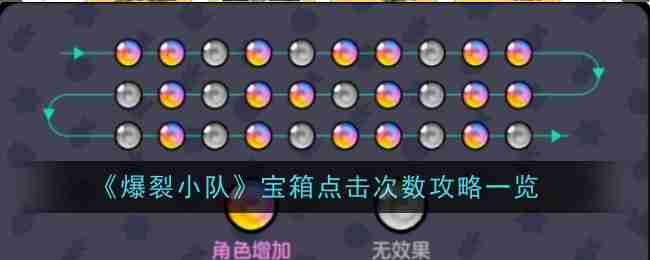 《爆裂小队》宝箱点击次数攻略一览