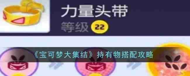 《宝可梦大集结》持有物搭配攻略一览