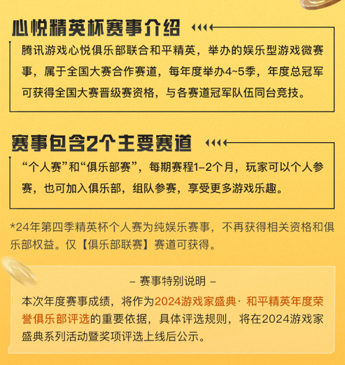 心悦俱乐部丨2024年度盛典开启！总冠军巅峰对决之战！