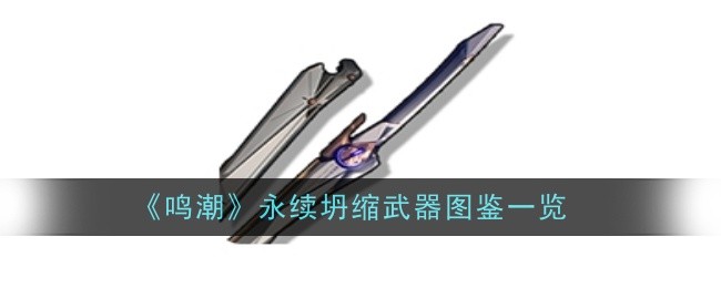 《鸣潮》永续坍缩武器图鉴一览